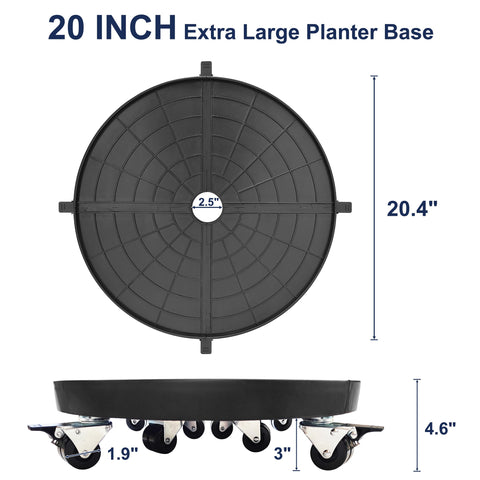 NOAMOO lockable casters keep pots secure once positioned.