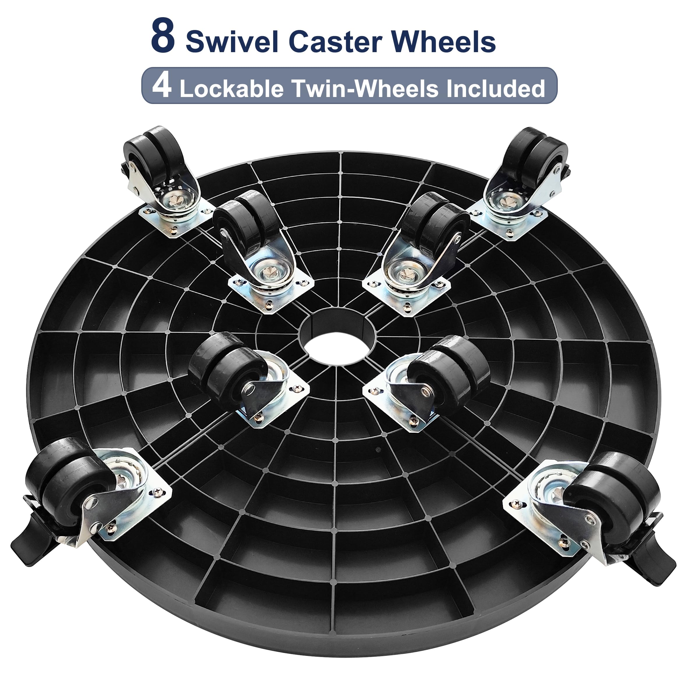 NOAMOO plant caddy wheels enable easy indoor-outdoor movement for heavy planters.