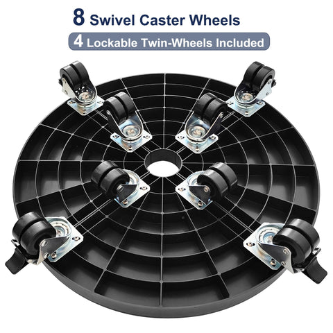 NOAMOO plant caddy wheels enable easy indoor-outdoor movement for heavy planters.