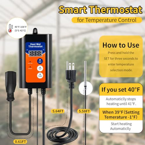 Noarixa greenhouse heater provides even warmth across 150 ft²
