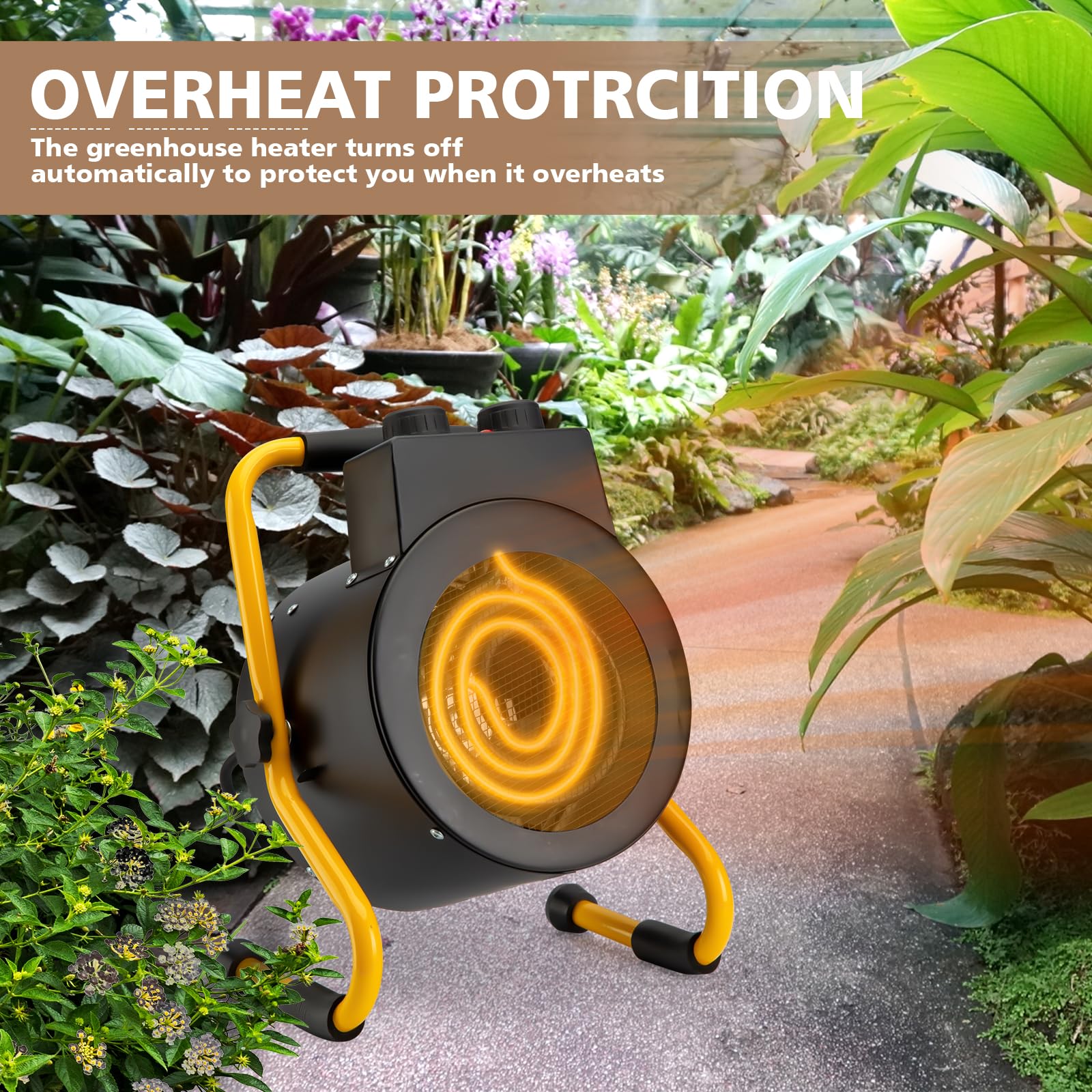 Noarixa heater with built-in overheat protection for plant safety