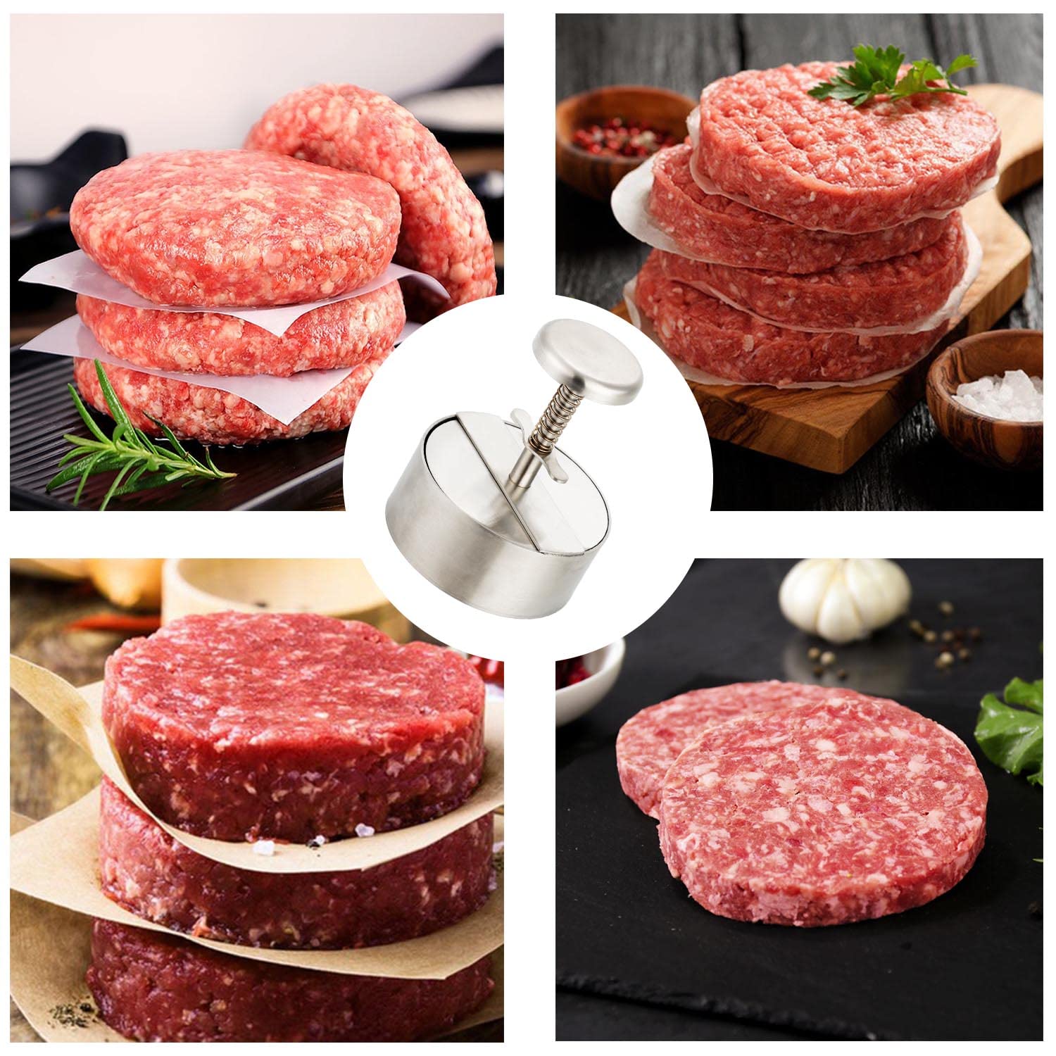 NOBER burger press dishwasher-safe for easy cleanup