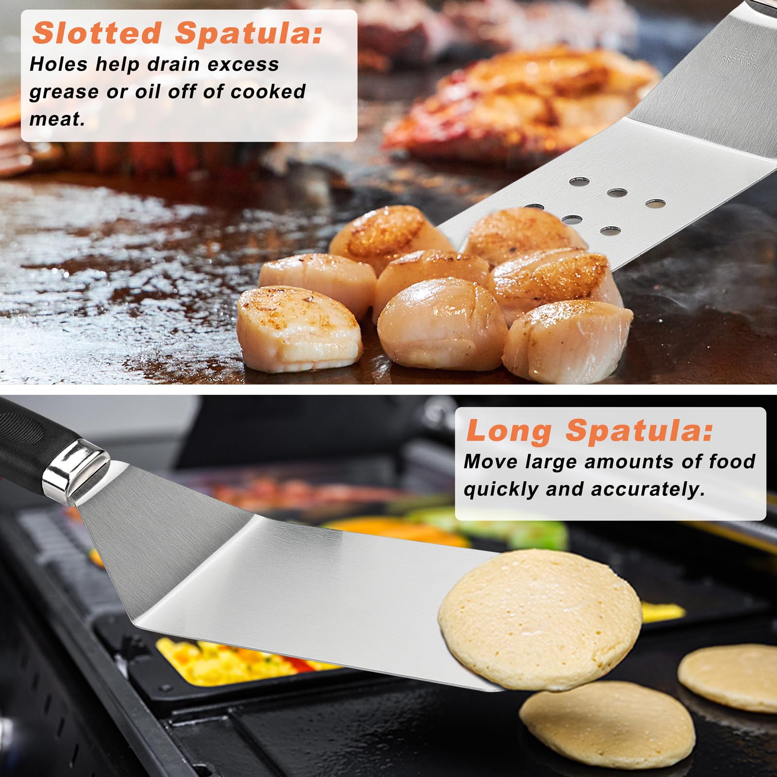 Noble Family grill chopper for precise prep during grilling.