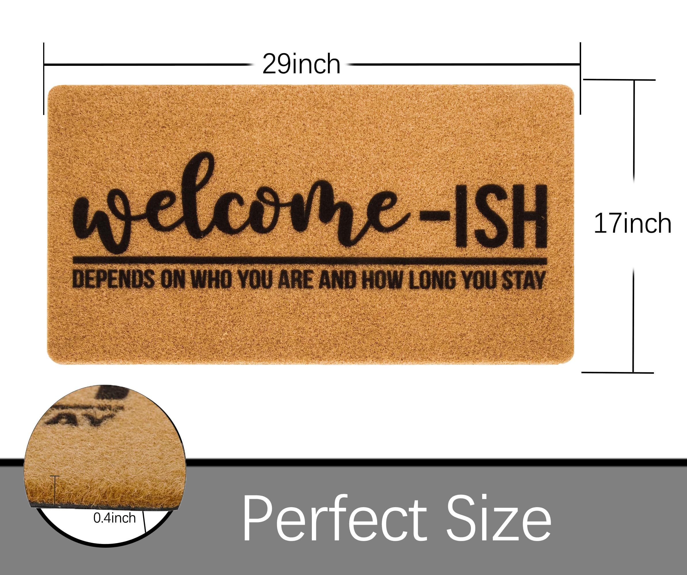 NociHah non-slip coir mat features stable grip for safe entries.