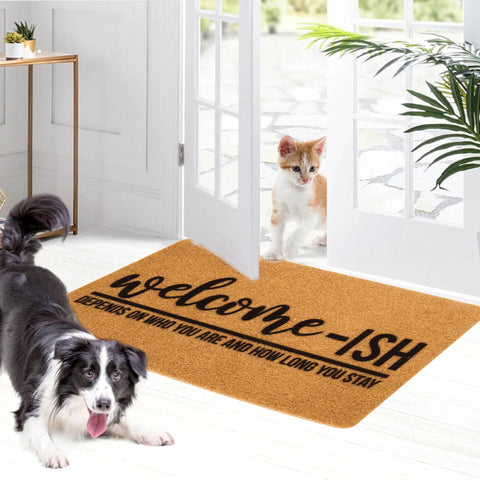 NociHah printed welcome message adds warmth to guests.