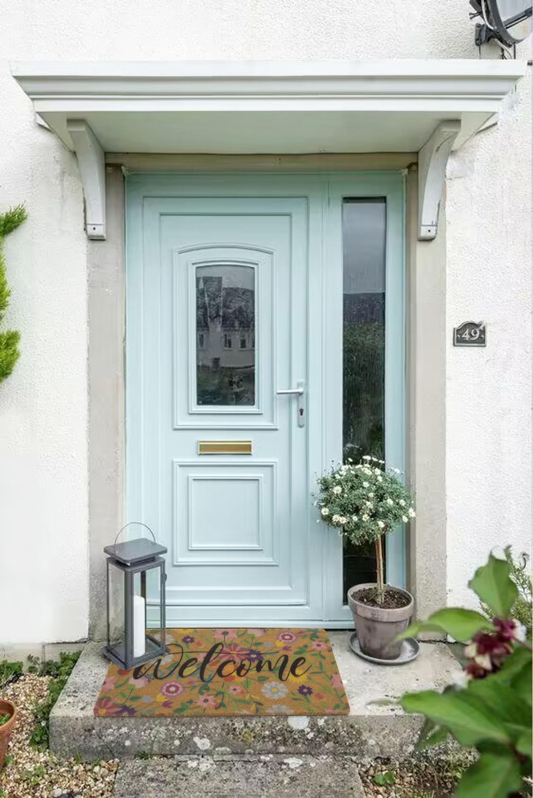 NociHah 30x17 inch mat fits most entry doors.