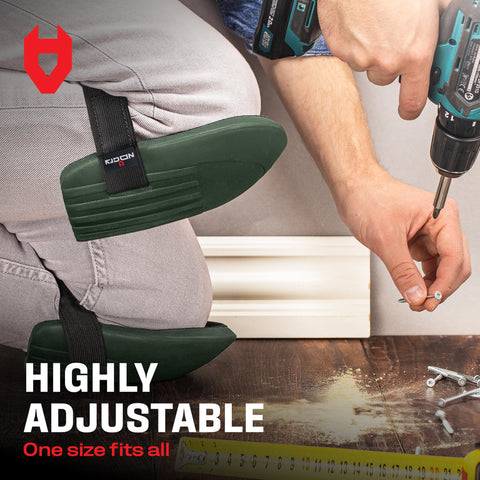 NoCry knee pads suitable for indoor and outdoor use on various surfaces.