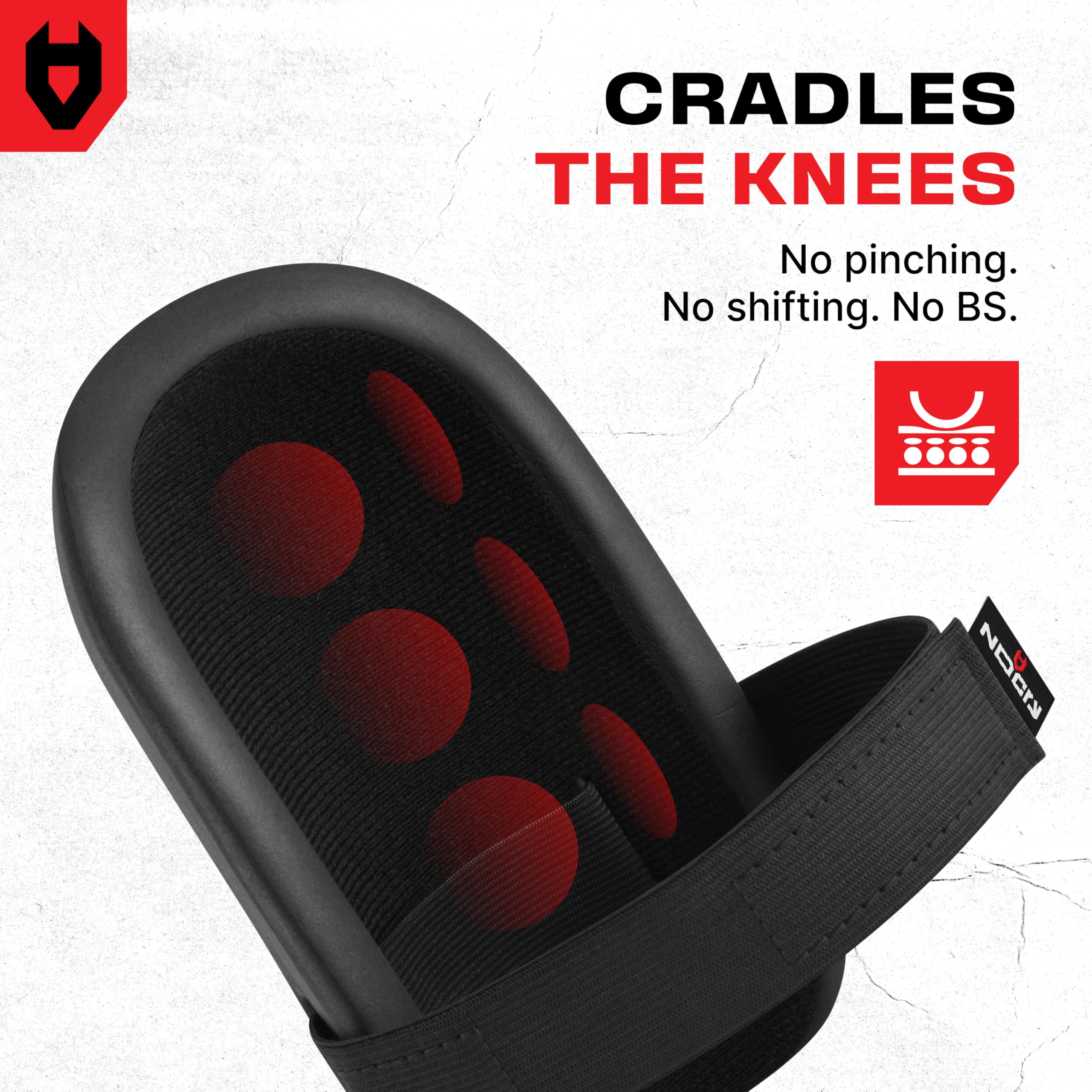 NoCry ribbed shell prevents slipping on hardwood floors for safe use indoors.