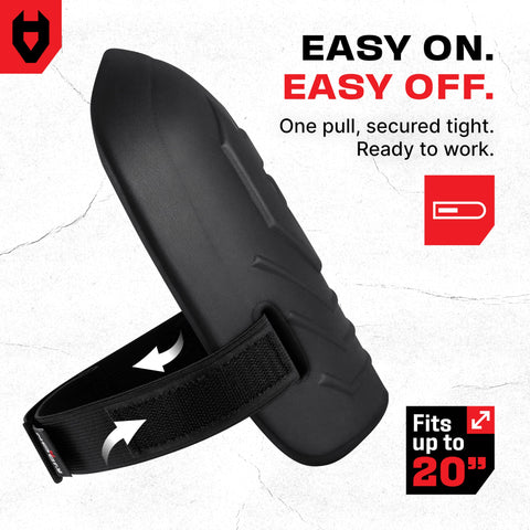 NoCry knee pads slip on quickly for indoor and outdoor tasks.