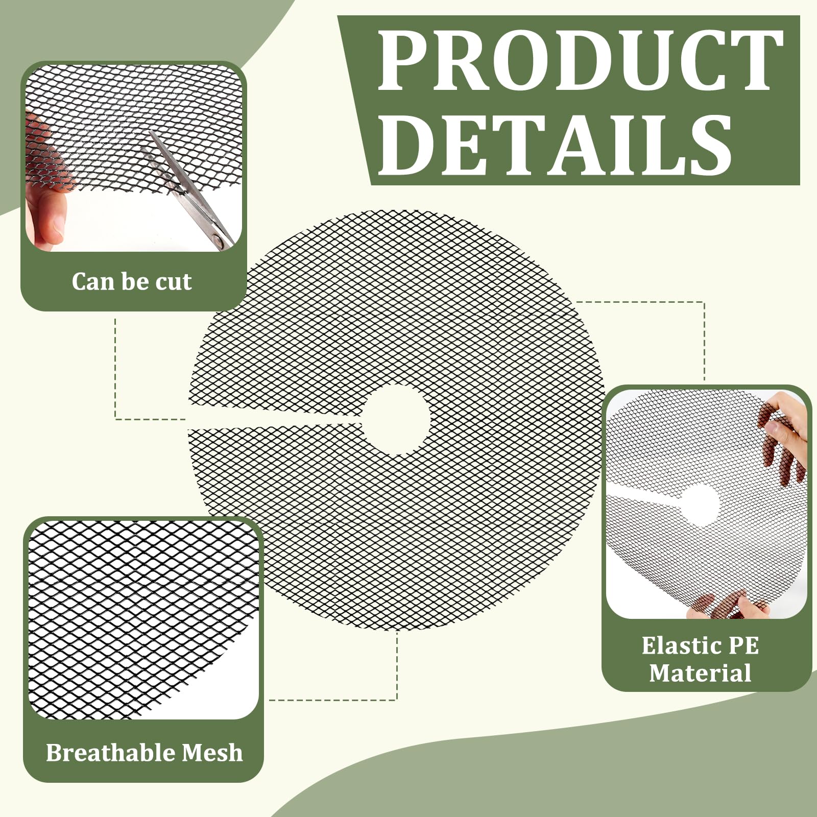 NODMIPNS soil protection grid keeps roots safe from curious pets.