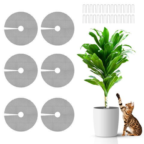 NODMIPNS plant pot grid 15.7-inch cover protects soil from animals in outdoor pots.