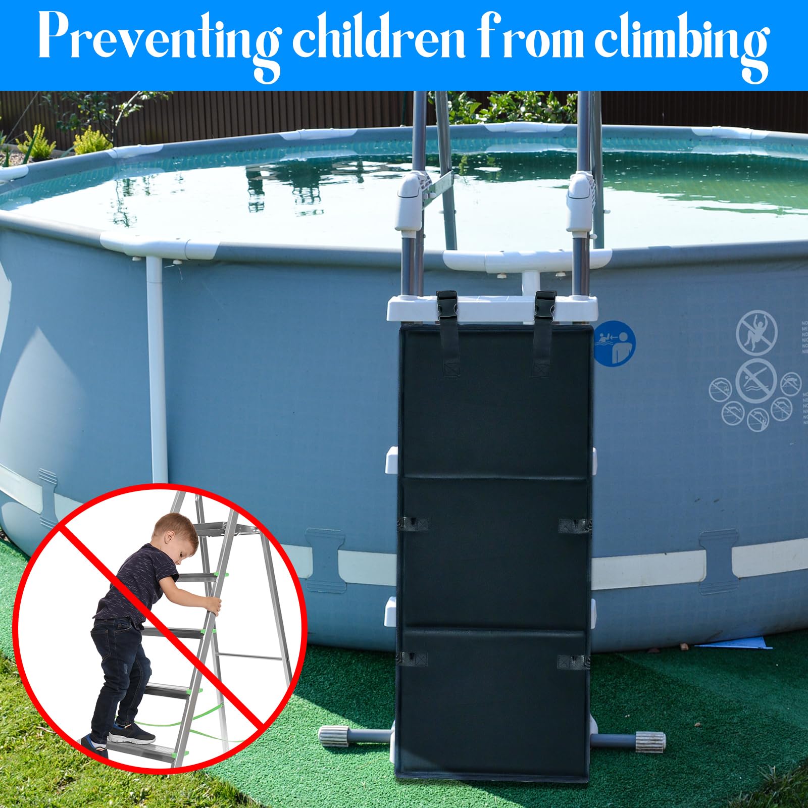 NODMIPNS safety clips ensure quick, tool-free installation on most ladders