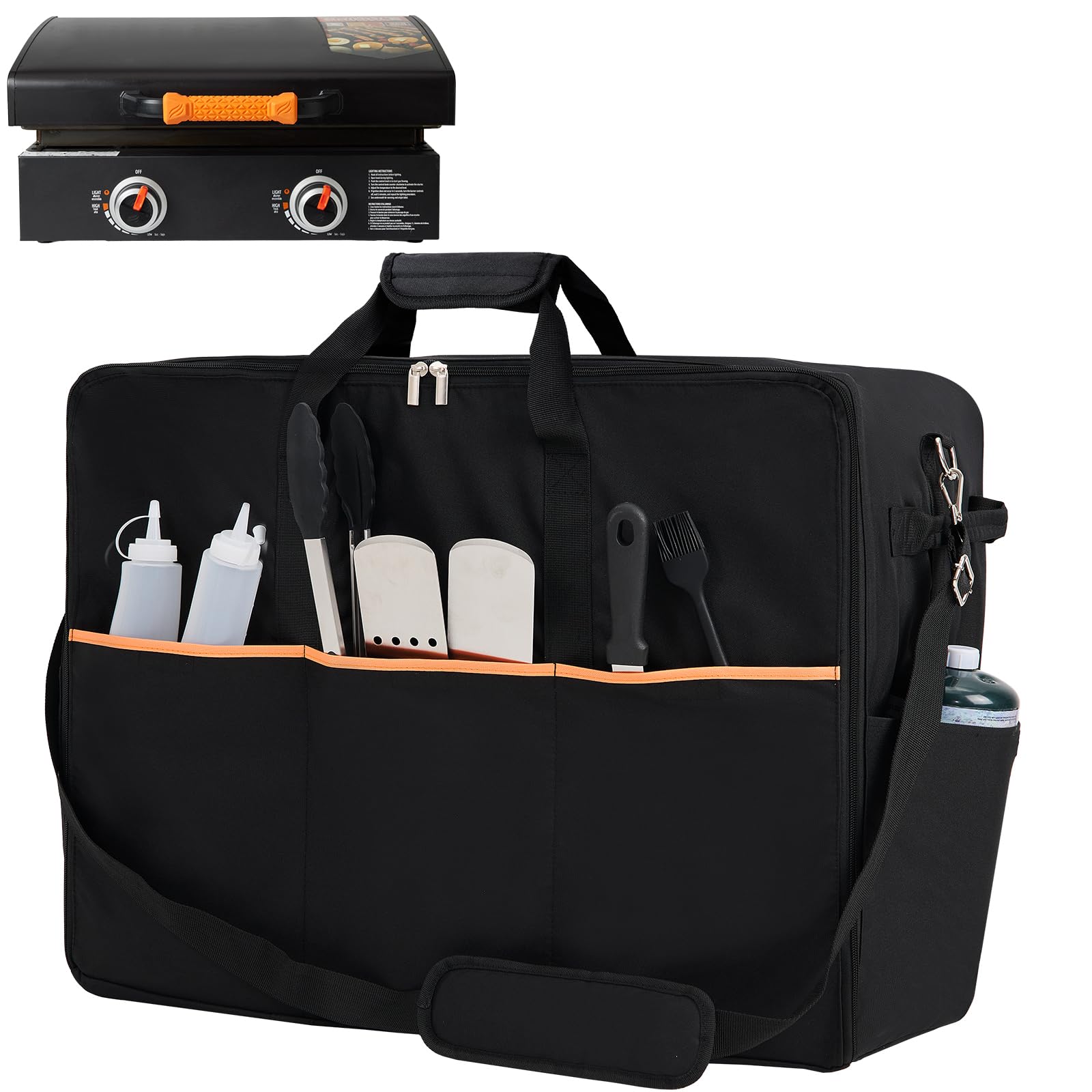 NOELIFE carry bag fits Blackstone 22in griddle with hood lid for easy transport
