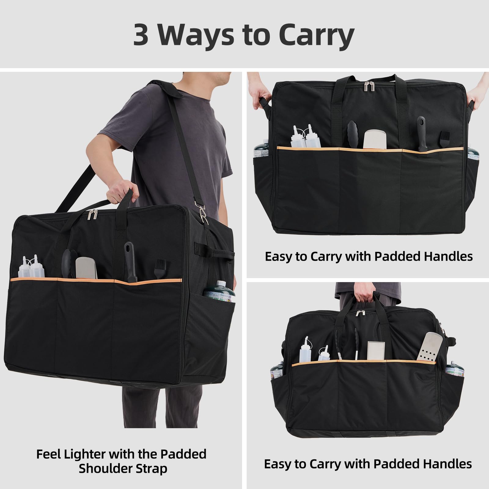 NOELIFE carry bag rip-proof fabric withstands outdoor conditions