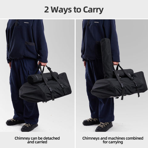 NOELIFE easy-glide-zippers provide quick access to contents.