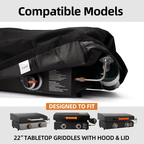 NOELIFE durable 600D fabric extends the life of the Blackstone 22 inch griddle