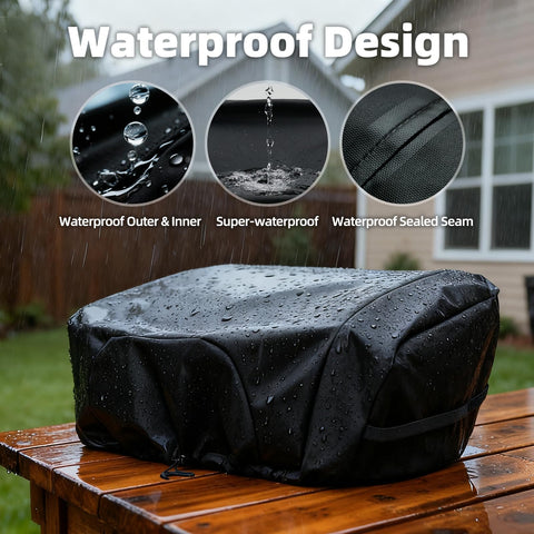 NOELIFE cover safeguards gas connectors for a cleaner outdoor setup