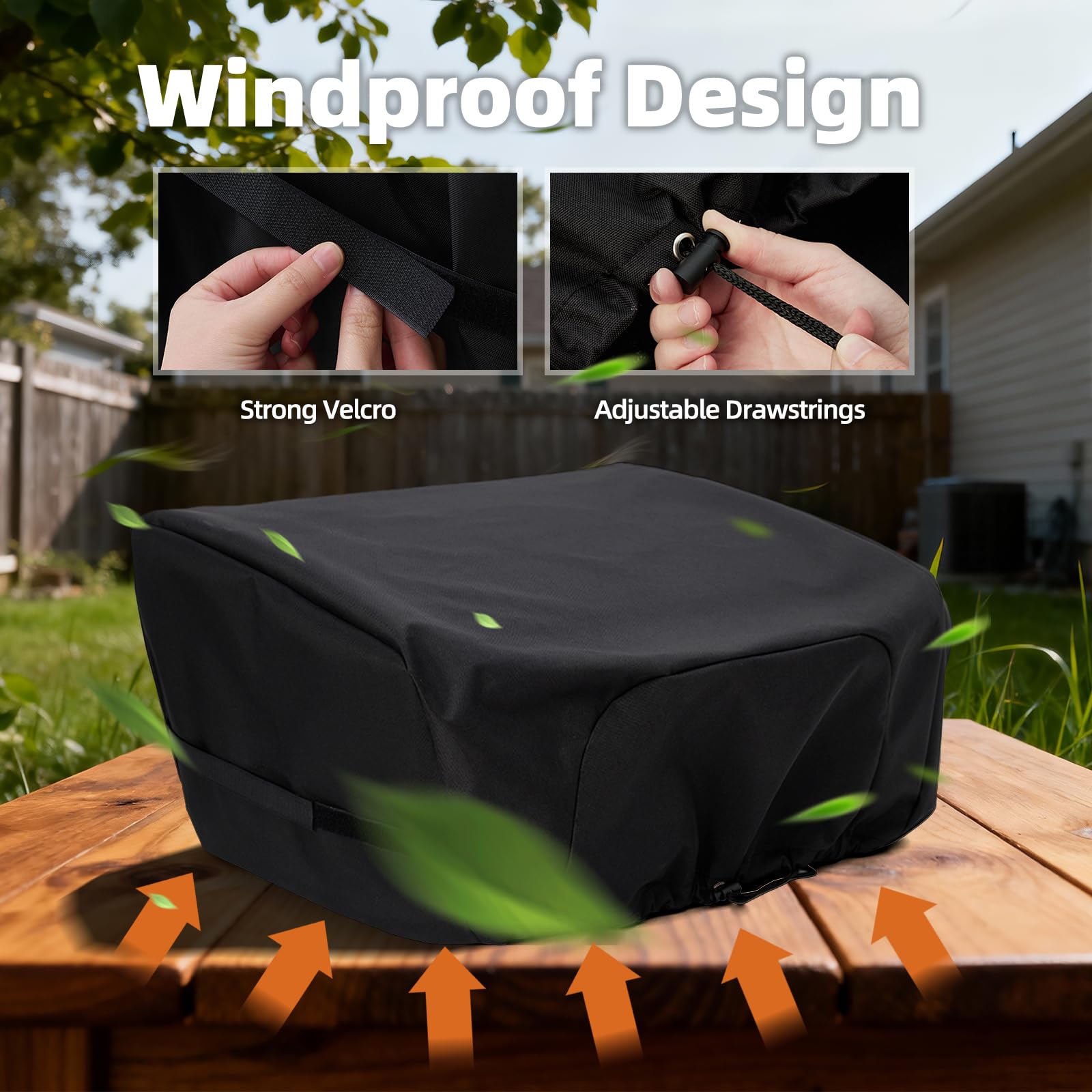 NOELIFE windproof design keeps the cover secure on windy days