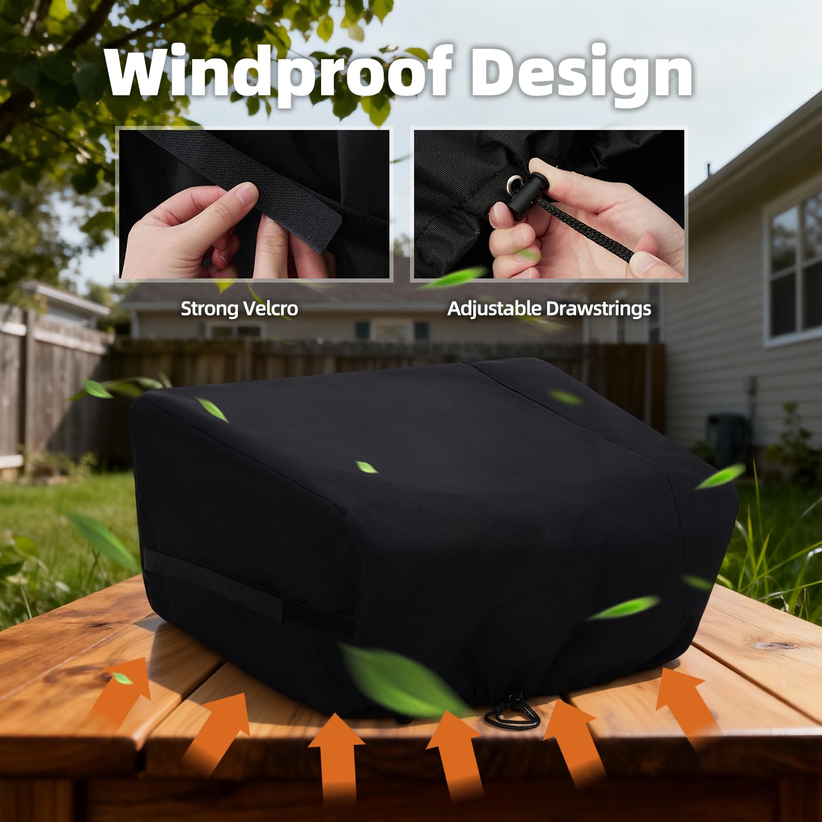 NOELIFE durable 600D fabric and strong stitching extend cover life.