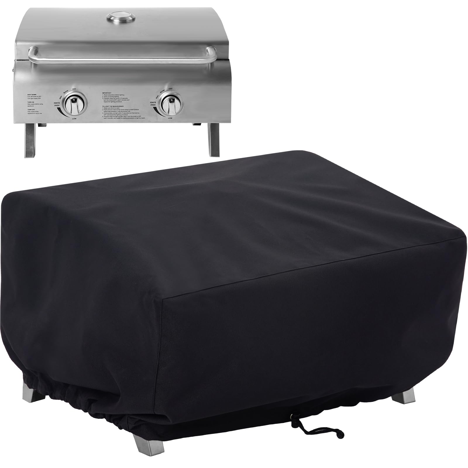 NOELIFE grill cover for Cuisinart CGG-306 fits snugly and shields from rain.