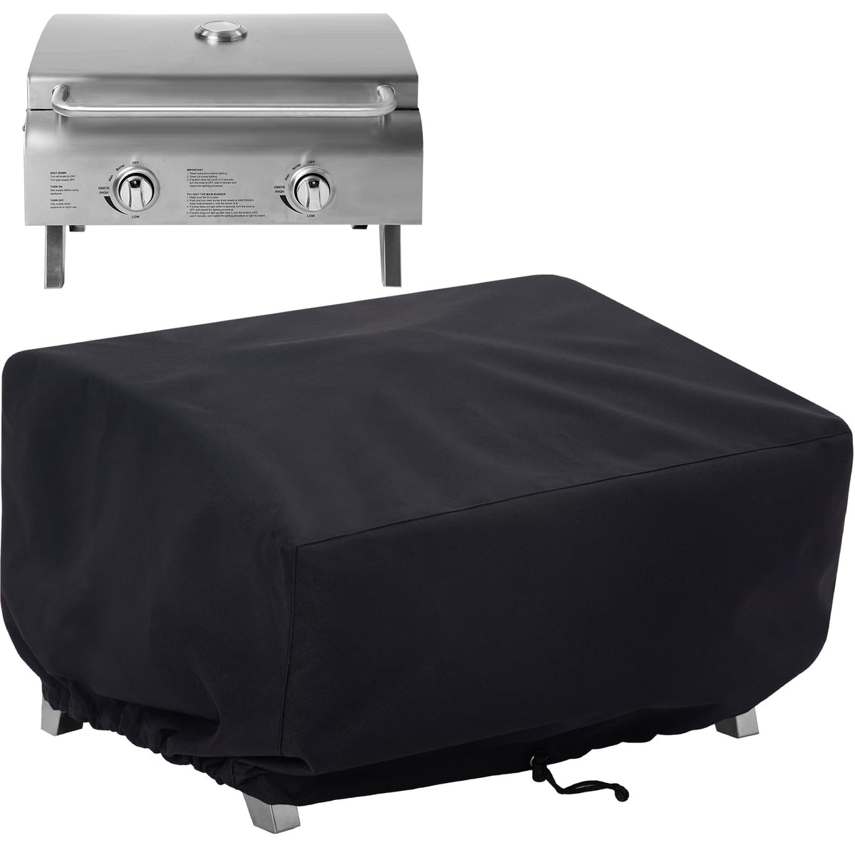 NOELIFE grill cover for Cuisinart CGG-306 fits snugly and shields from rain.