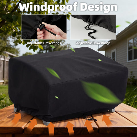 Full protection covers the entire griddle from sun and rain.