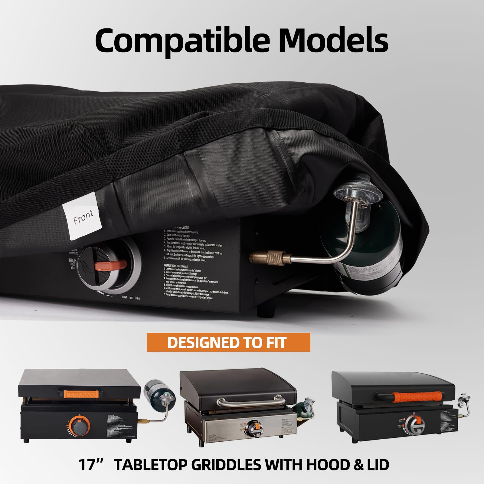 NOELIFE full-coverage design shields grill and related components from weather.