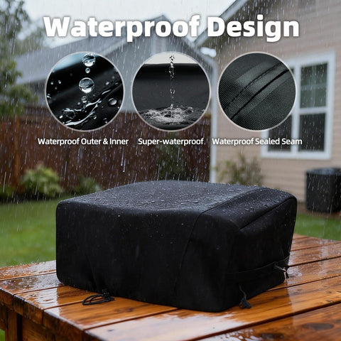 NOELIFE waterproof cover with sealed seams keeps the griddle dry during rain.