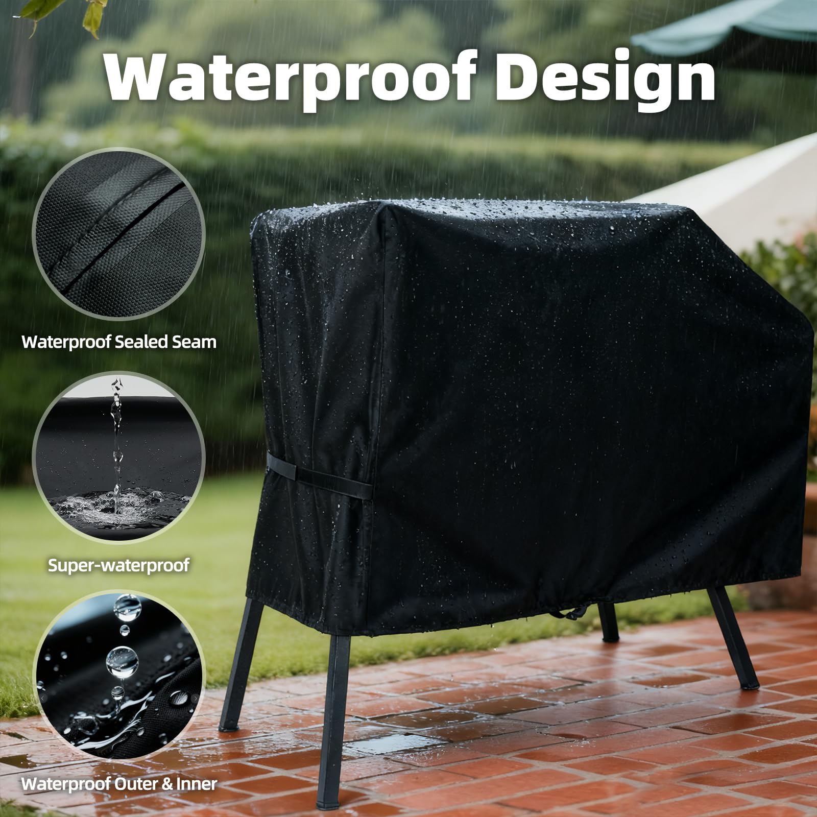 NOELIFE windproof straps and buckle secure the cover in windy conditions