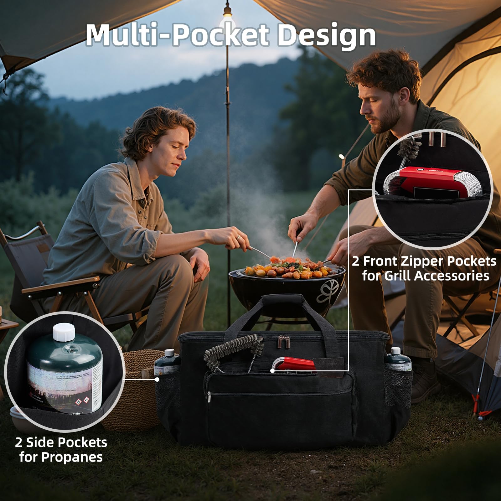 NOELIFE padded carry bag padded strap easing heavier loads during transport