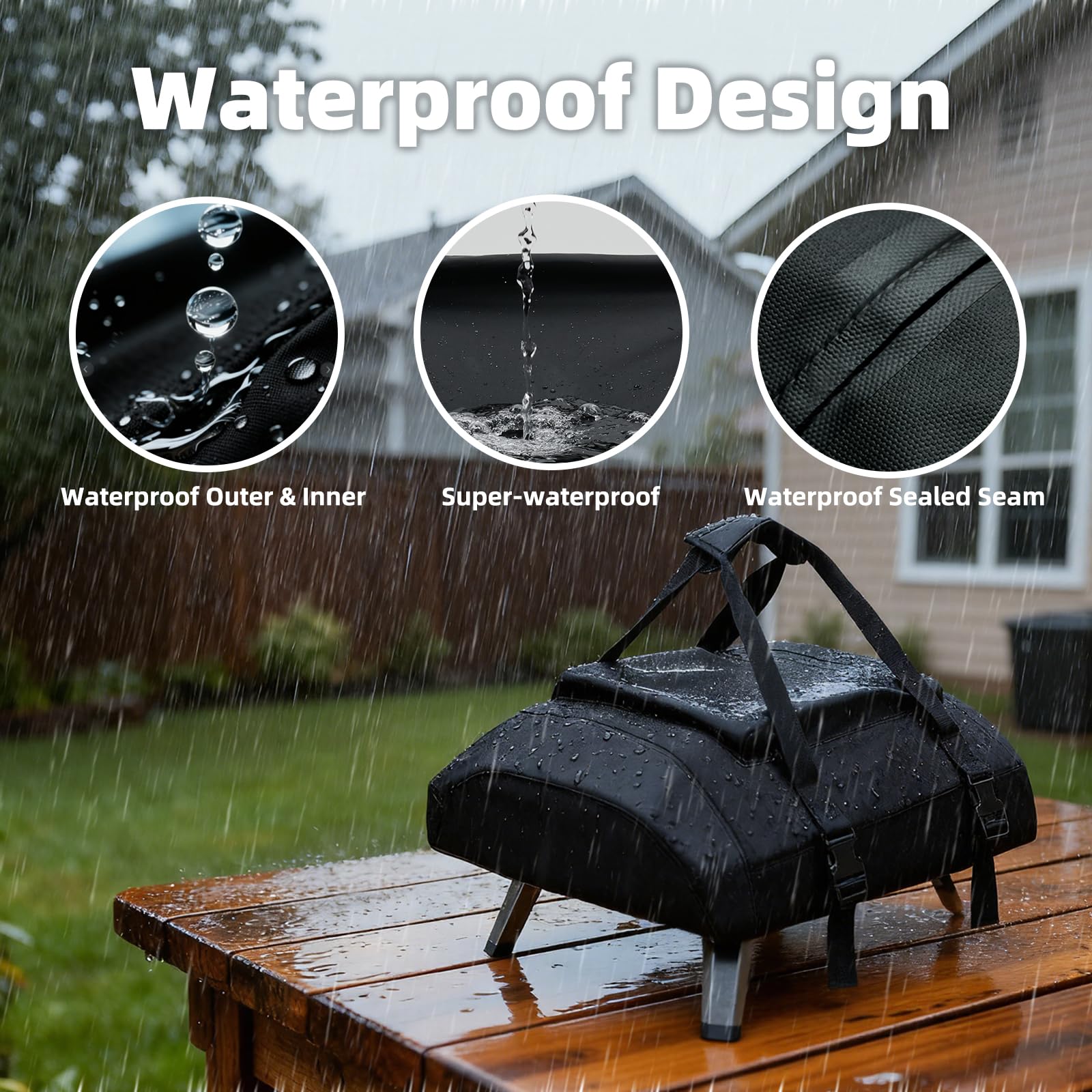 NOELIFE padded handle makes one-handed transport comfortable