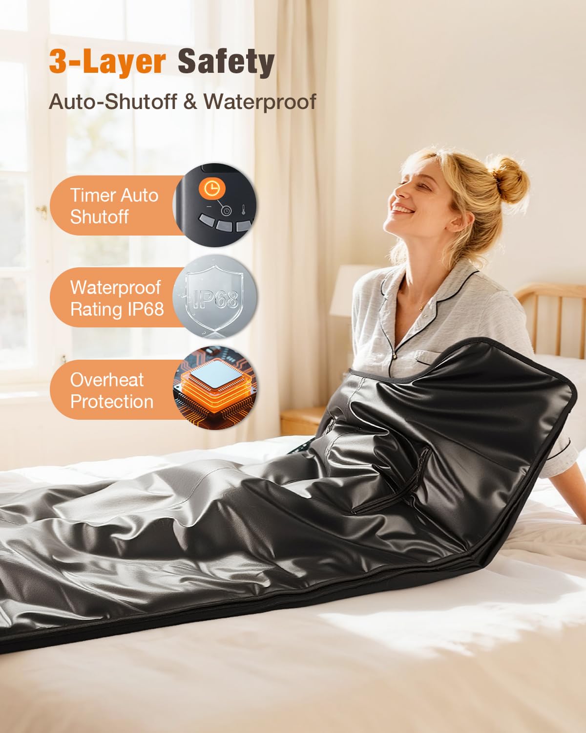 Noerishia waterproof outer layer supports easy cleaning during use.