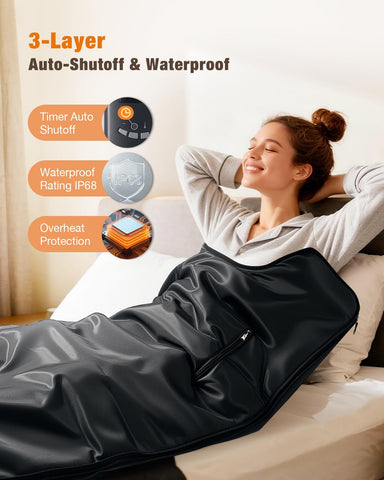 Noerishia portable sauna blanket foldable design for travel.