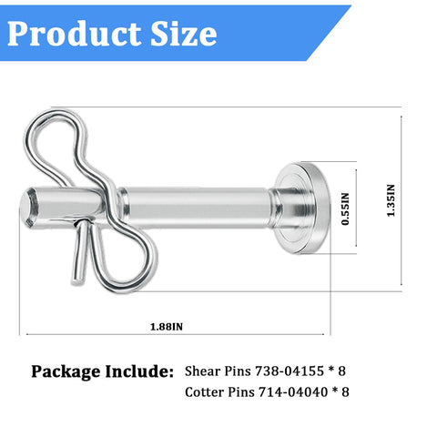 NoetSauesrfs cotter pins included ready to secure a pin after replacement.