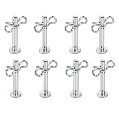 NoetSauesrfs snow blower shear pin kit eight-pack shown in packaging for quick field installation.
