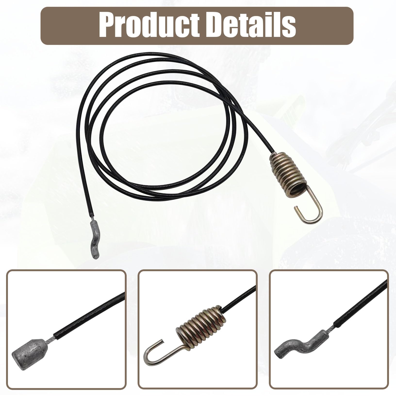 NOFIXS cable ends with Z-bend and spring close-up for secure connection