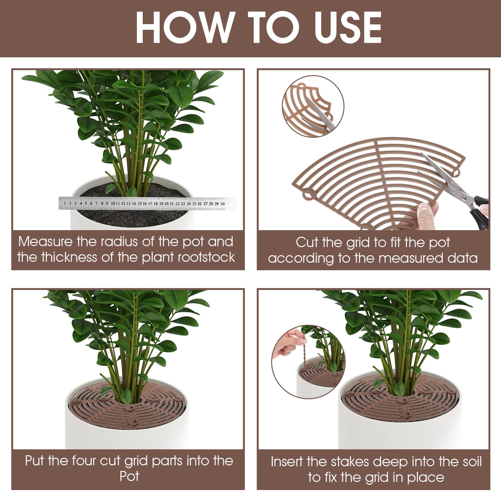 Nogeqi pet-protection closeup shows a safe barrier for plants.