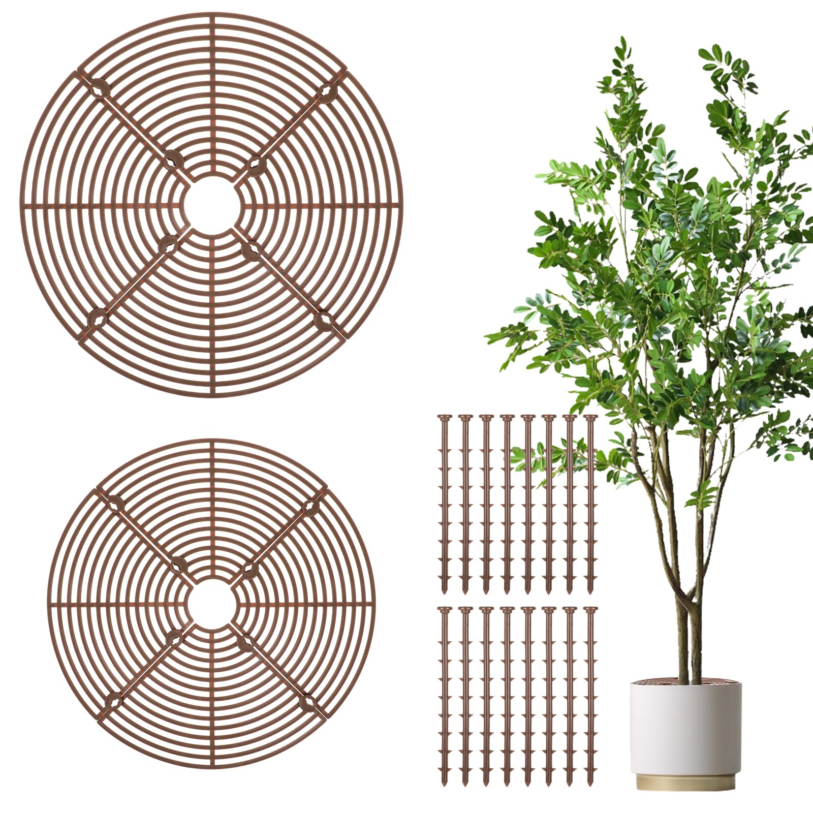 Nogeqi plant covers large 11.8 in protect indoor pots from pets while watering.