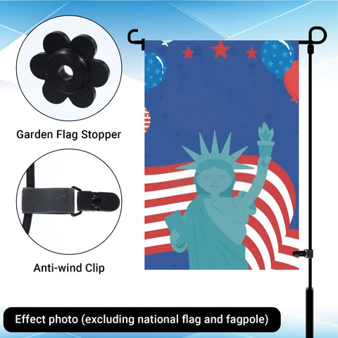 Nogeqi small flag pole holds ideal for mailboxes and banners.
