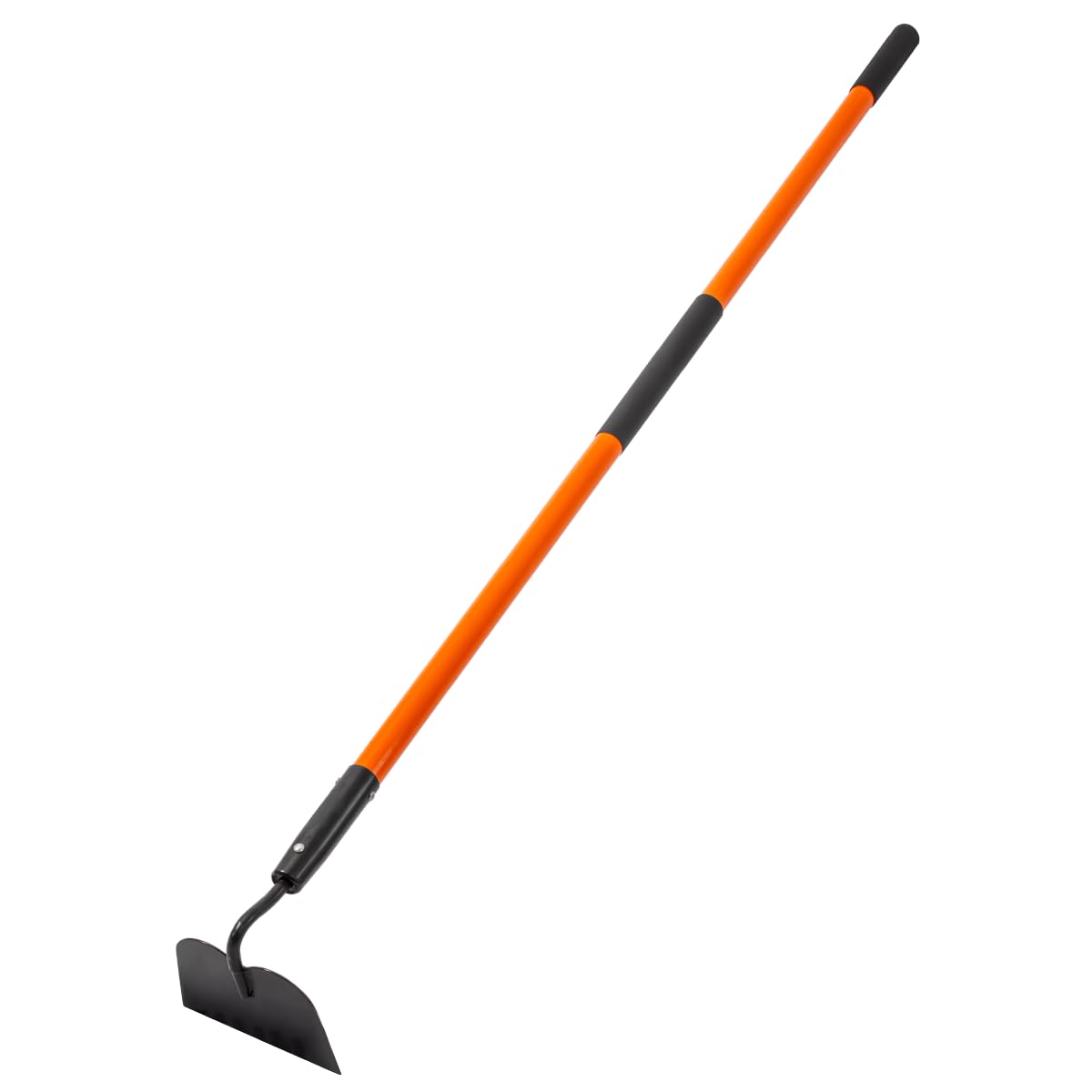 Nohovu garden hoe blade close-up shows a sharp edge for efficient weed removal.
