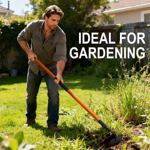 Nohovu garden hoe double-riveted connection boosts stability during use.