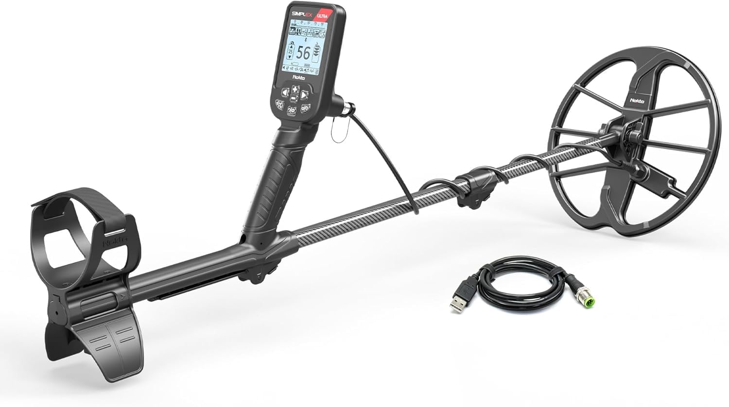 Nokta Simplex Ultra carbon fiber shaft for lightweight, durable handling