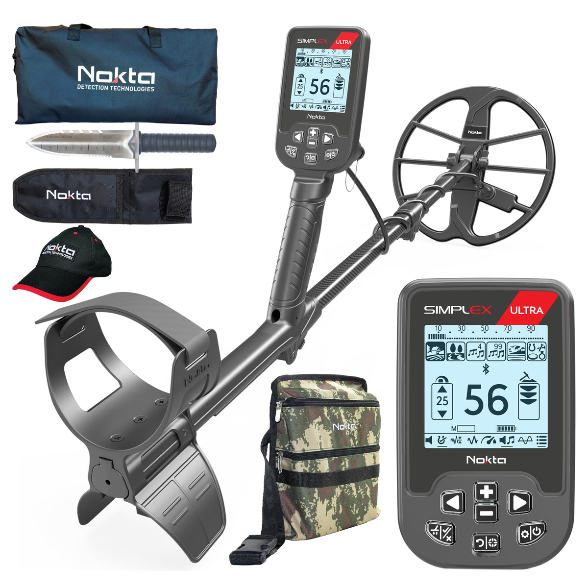 Nokta Simplex Ultra waterproof metal detector ideal for underwater and land treasure hunts