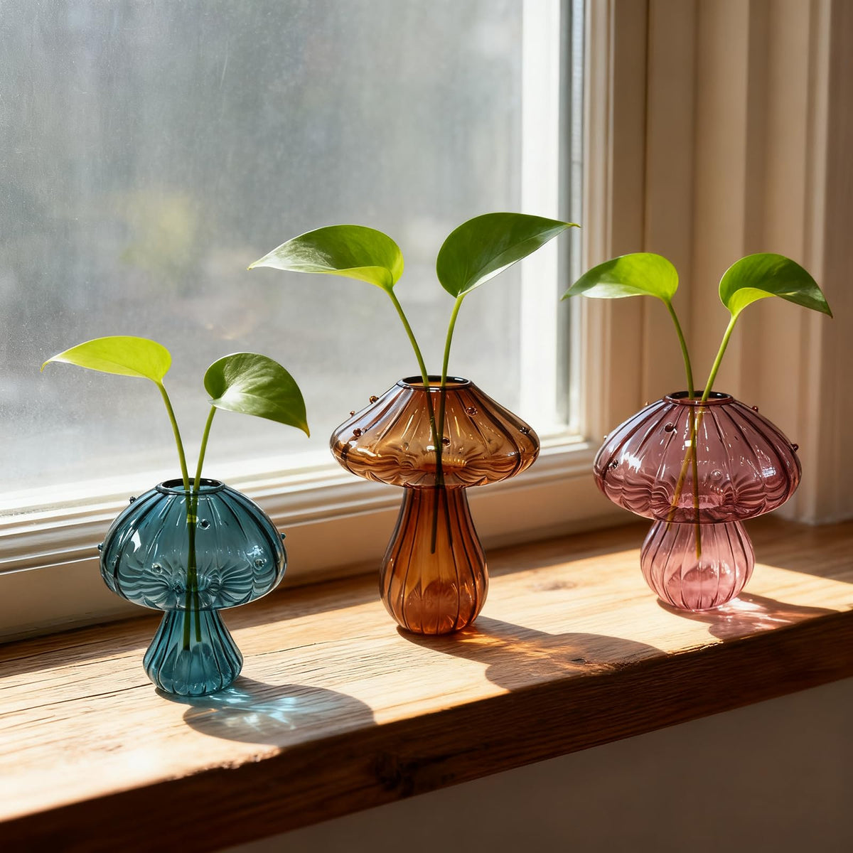 NOLIPED glass mushroom propagation station set enhances propagation and decor.