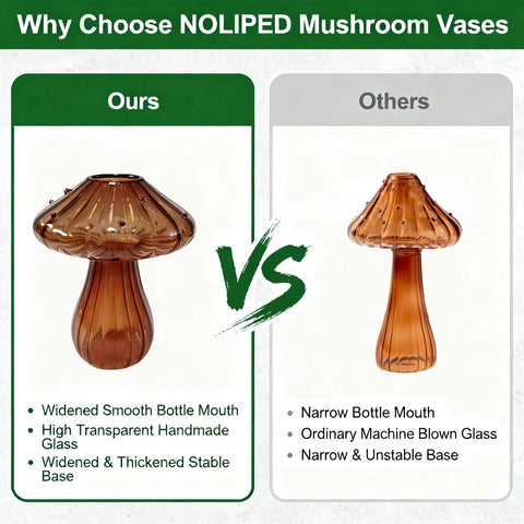 NOLIPED mini hydroponic vase jars ideal for small cuttings.