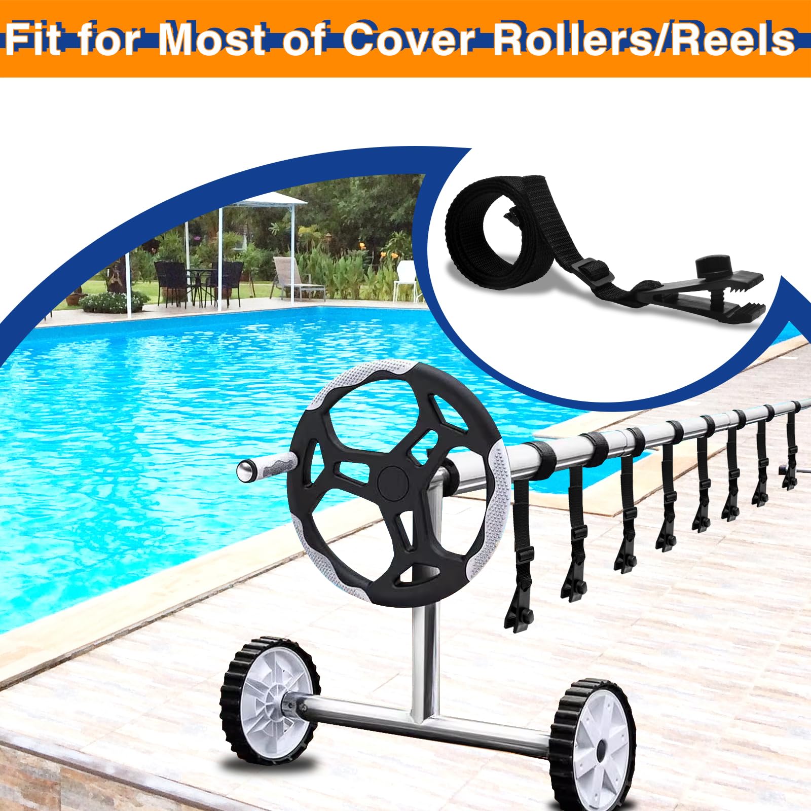 Nollapo adjustable strap showing fit for 8–16 mm covers