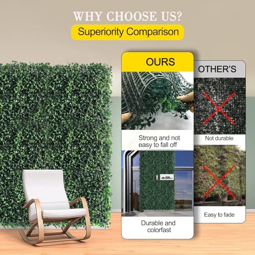 Nolruo DIY grass wall decor for indoor or outdoor setups.