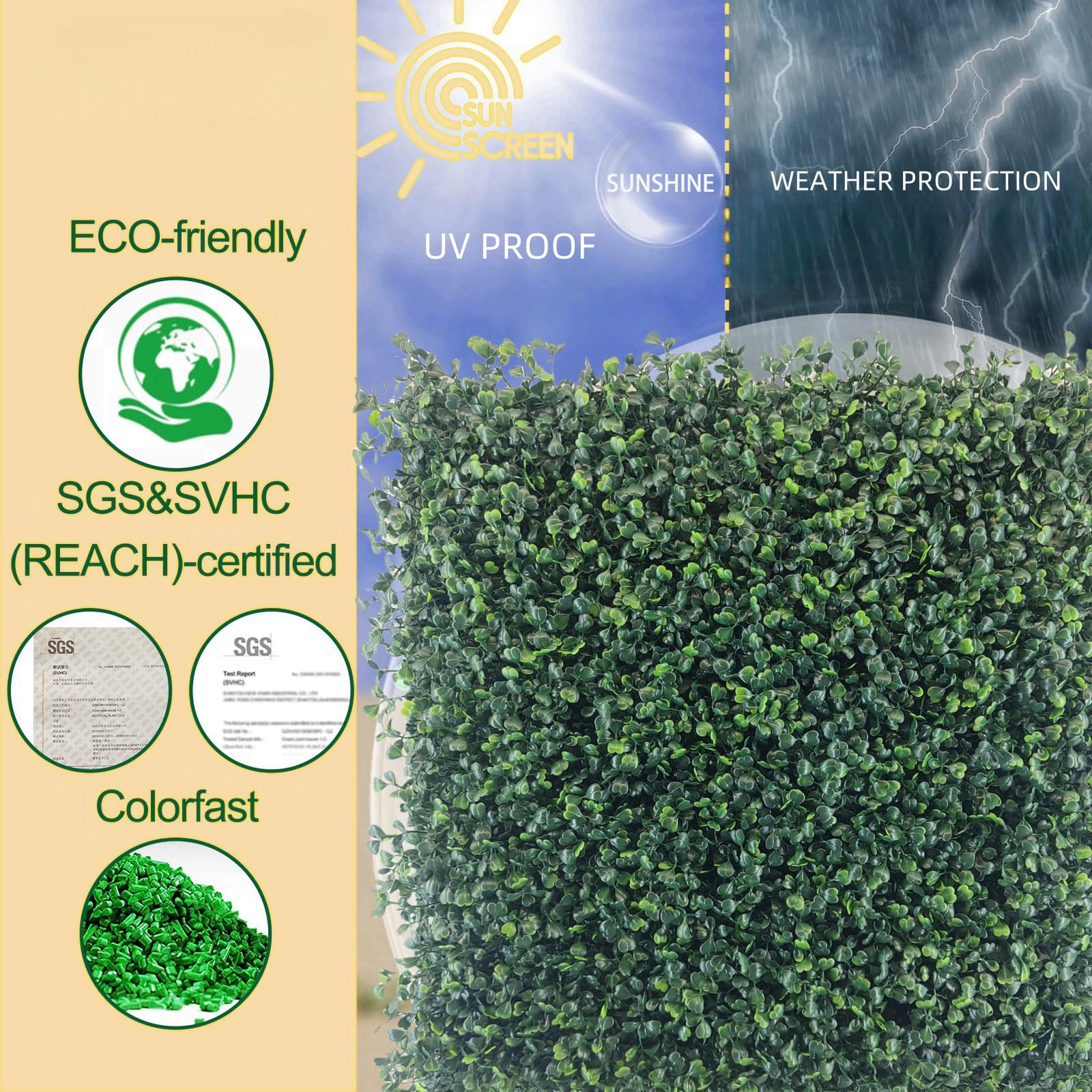 Nolruo outdoor grass wall backdrop for events and photos.
