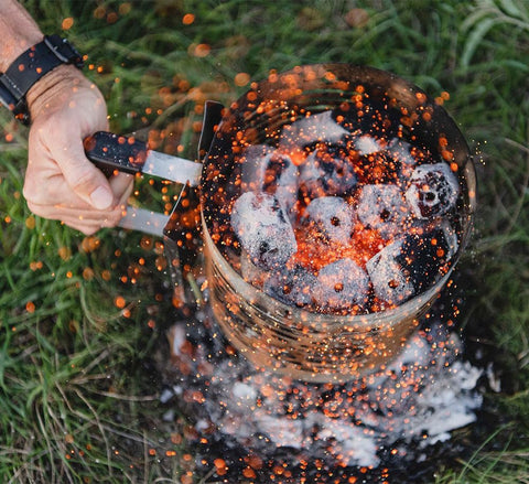 Nomad Fire long-burning charcoal shows 4-6 hour burn capability