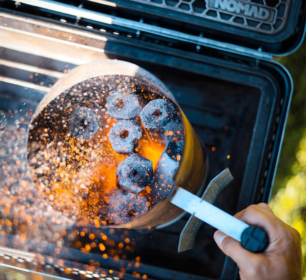 Nomad Fire reusable charcoal for multiple cookouts